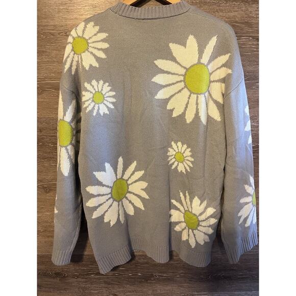 NEOITY Flower Knit Sweater Unisex One Size Mid Century Mod Stylers Harry Style - Picture 7 of 7